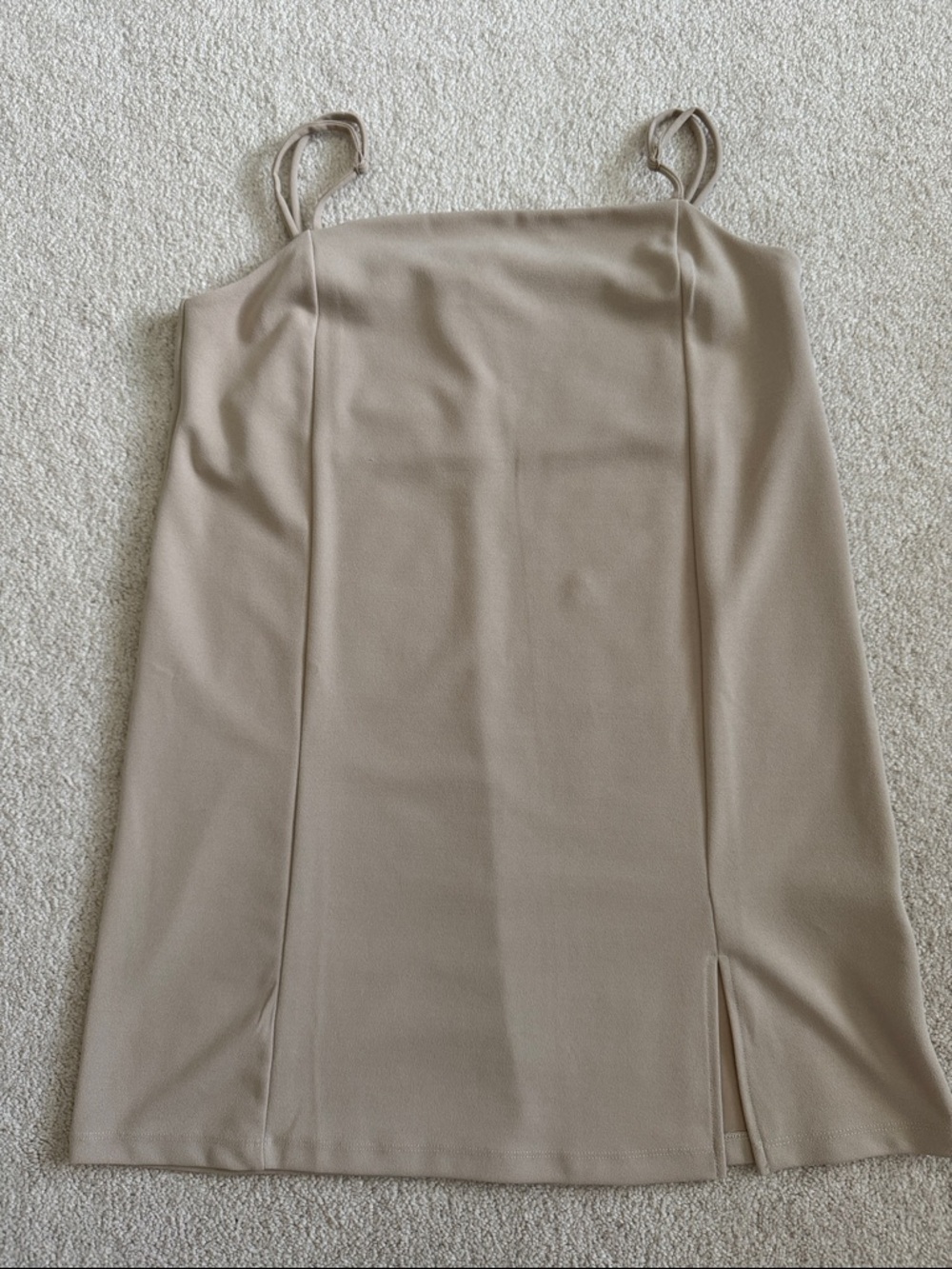 H&M Beige Mini Slip Dress